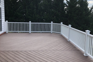 Deck with Trex Transcends Fire Pit - Vienna, VA