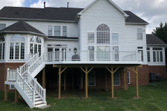 Deck with Trex Transcends Fire Pit - Vienna, VA