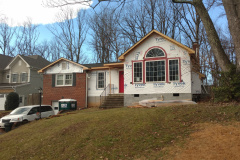 Addition and Covered Front Porch - Vienna, VA 16'x16' addition with fireplace, covered front porch and interior remodeling.